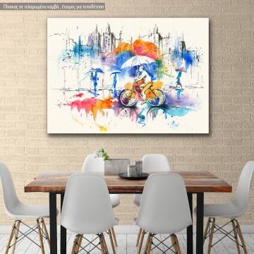 Πίνακας σε καμβά Autumn in the city