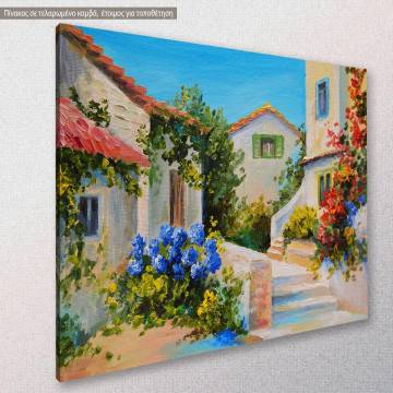 Canvas print, Beautiful houses near the sea 2