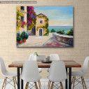 Canvas print, Seaside village