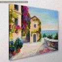 Canvas print, Seaside village, side