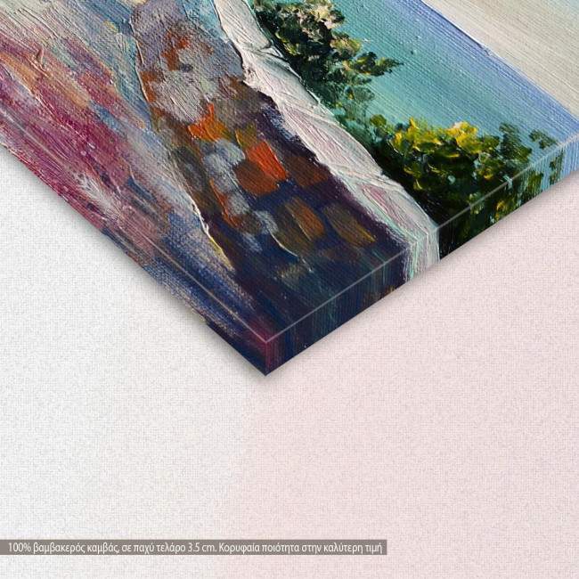 Canvas print, Seaside village, detail