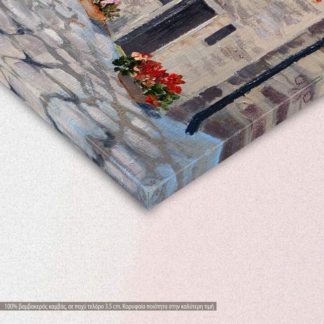 Canvas print, Beautiful houses near the sea II, detail