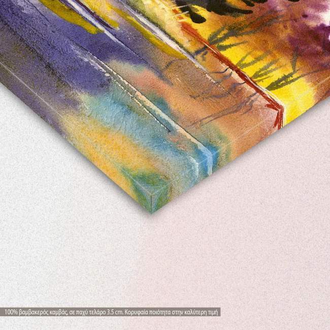 Canvas print River at forest, River in the forest, detail