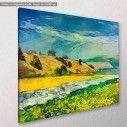 Canvas print Scenery, Mountain and river, side