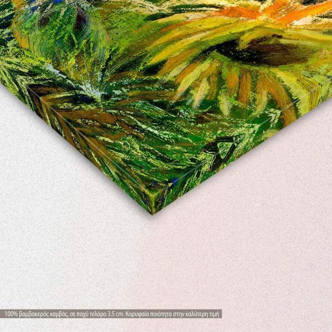 Canvas print, Sunflower field, detail