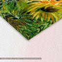 Canvas print, Sunflower field, detail