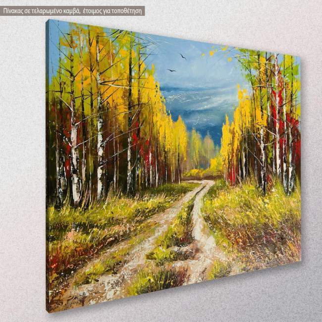 Canvas print, Gold autumn, side