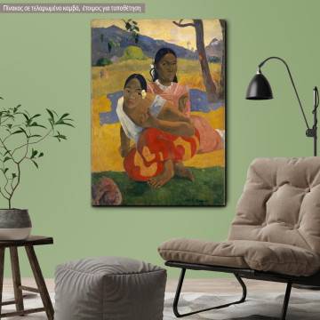 Πίνακας ζωγραφικής Nafea Faa Ipoipo, Gauguin Paul, αντίγραφο σε καμβά