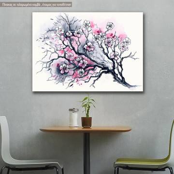 Canvas print , Cherry tree