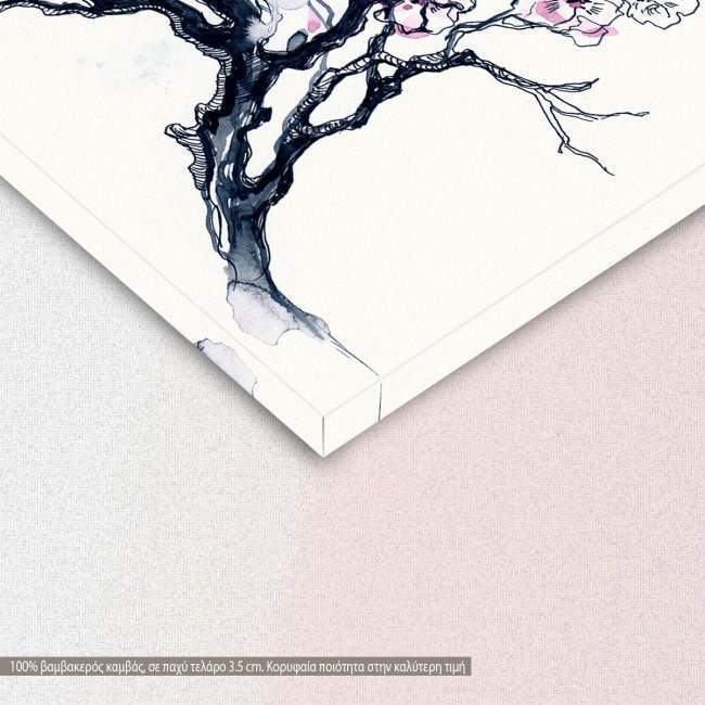 Canvas print , Cherry tree, detail