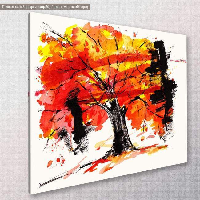 Canvas print Art tree, side