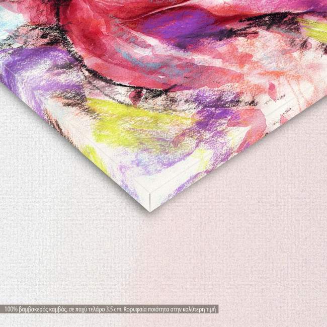 Rose handmade fashion, πίνακας σε καμβά, λεπτομέρεια