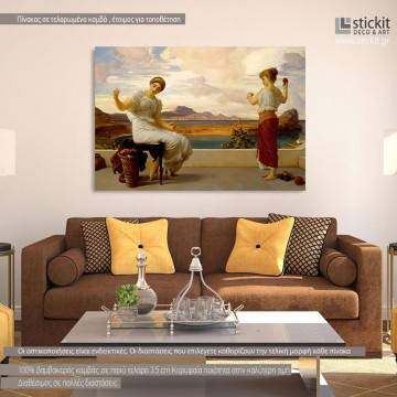 Πίνακας ζωγραφικής Winding the skein, Leighton F., αντίγραφο σε καμβά