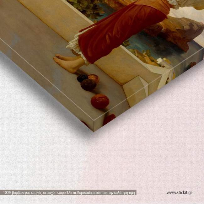 Canvas print Winding the skein, Leighton F., detail