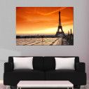 Πίνακας σε καμβά Παρίσι ηλιοβασίλεμα, Eiffel sunset
