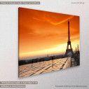 Eiffel sunset, πίνακας σε καμβά, κοντινό