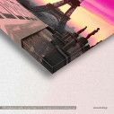 Canvas print Eiffel pink sunset, detail