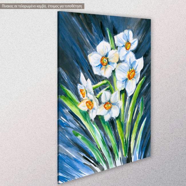 Canvas print, Narcissus, side