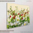 Canvas print, Strawberry daisies, side
