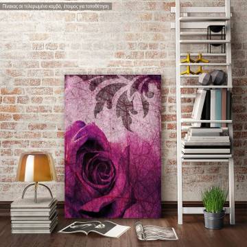 Canvas print Rose. Purple rose