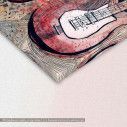 Canvas print Guitar music, detail