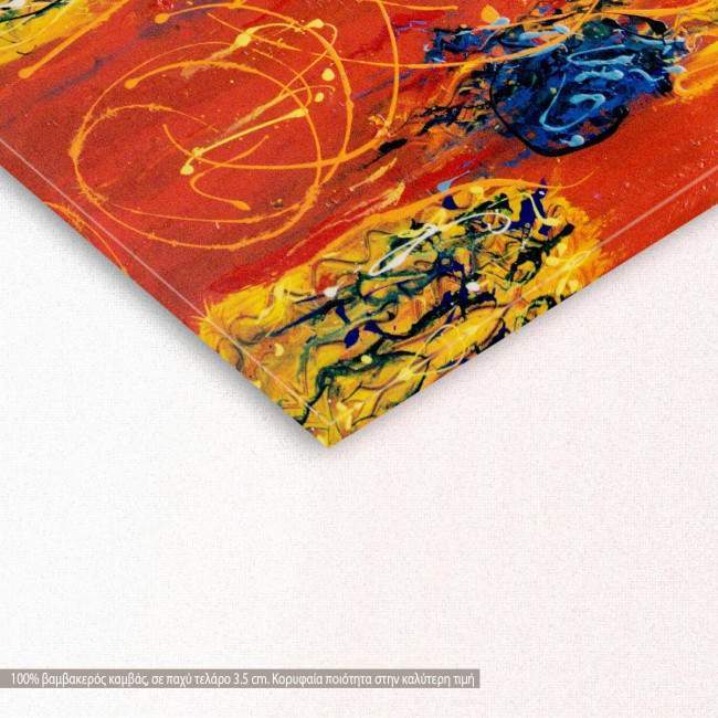 Πίνακας σε καμβά Abstract background XI, λεπτομέρεια