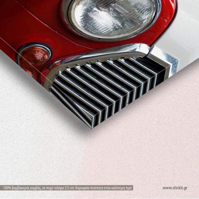 Canvas print Red Mini, detail