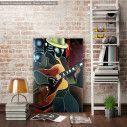 Canvas print Abstract guitarist