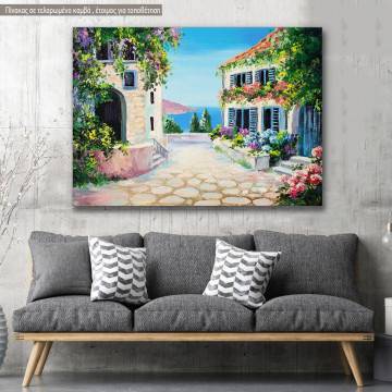 Canvas print House near the sea
