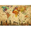 Wallpaper Touristic world map