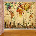 Wallpaper Touristic world map