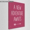 Kids canvas print A new adventure awaits girly