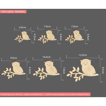 Wooden decorative figure Owl 2