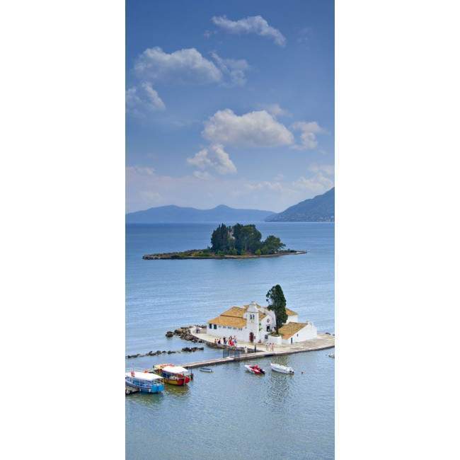 Κέρκυρα, ποντικονήσι, αυτοκόλλητο πόρτας