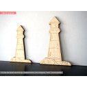 Wooden decorative figure lighthouse