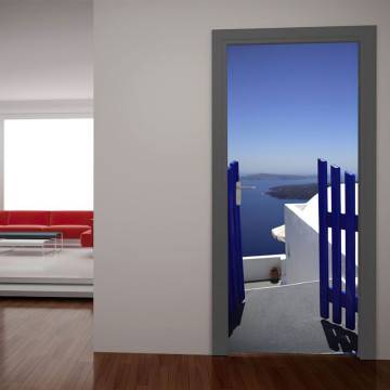 Αυτοκόλλητο πόρτας Πόρτα στο απέραντο γαλάζιο