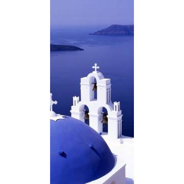 Αυτοκόλλητο πόρτας Λευκό & μπλε 2