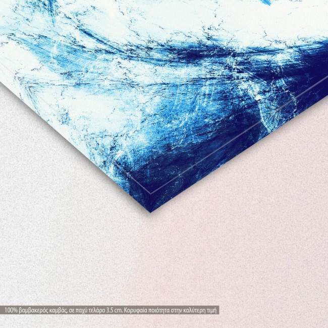 Canvas print Abstract futuristic blue and white, detail