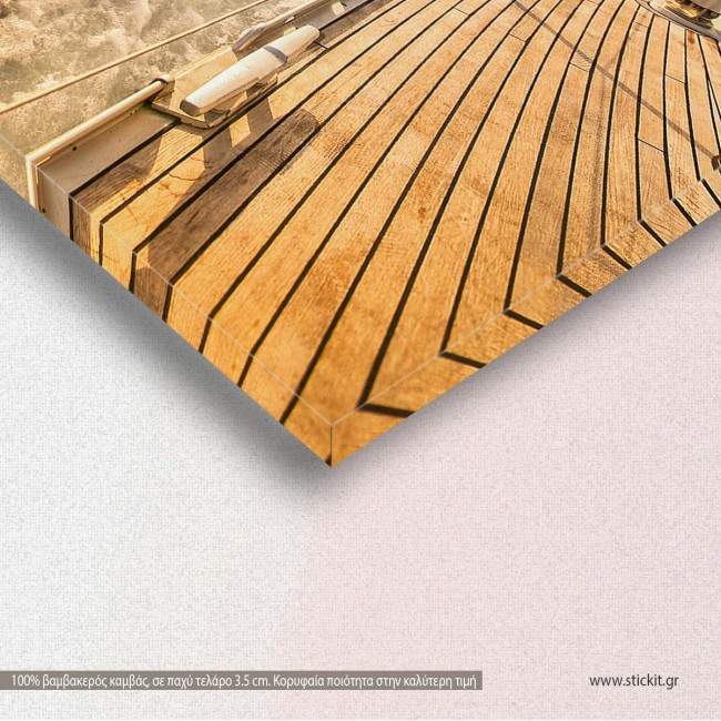 Sailing to sunset, πίνακας σε καμβά, λεπτομέρεια