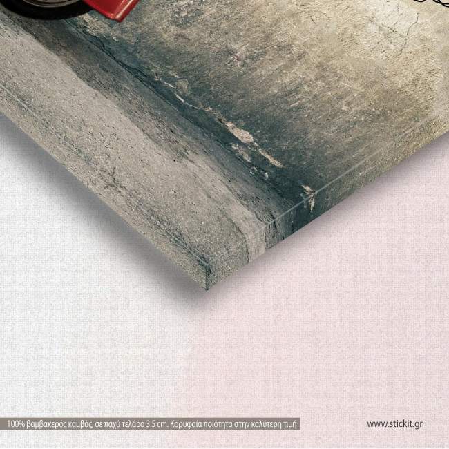 Canvas print, Kiss me hard..., detail