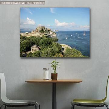 Canvas print Corfu castle