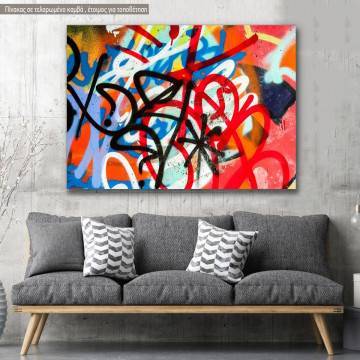 Canvas print Graffiti on the wall