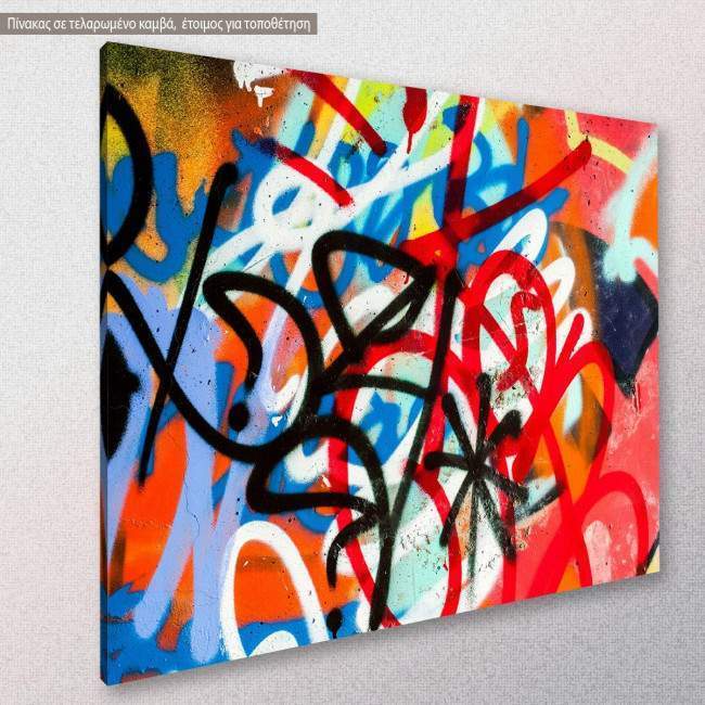 Canvas print Graffiti on the wall, side