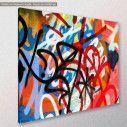Canvas print Graffiti on the wall, side