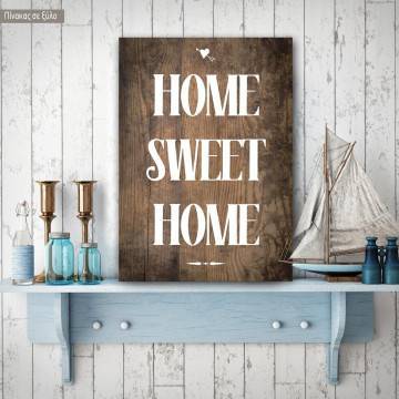 Home sweet home wooden sign