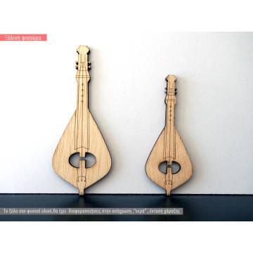 Wooden decorative figure, cretan lyre
