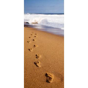 Door sticker Steps in th sand 2