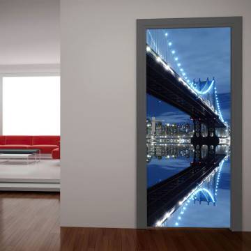 Αυτοκόλλητο πόρτας Γέφυρα του Manhattan