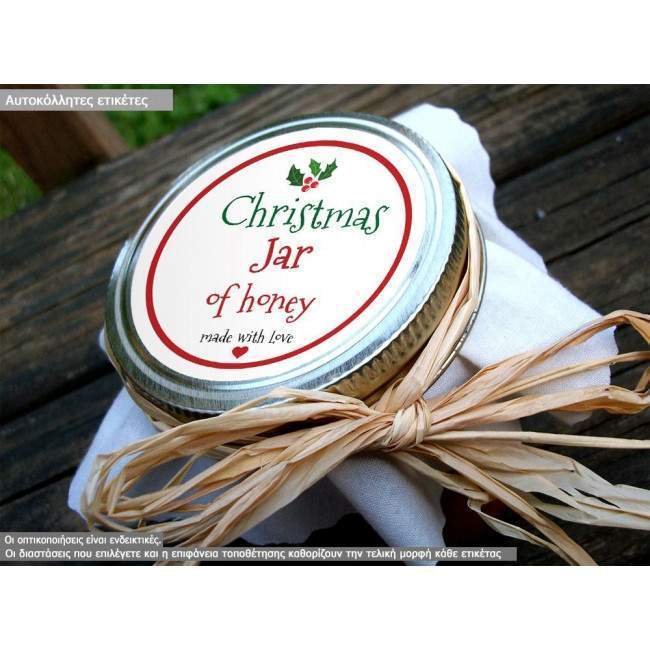 Christmas Jar  Stickers labels 