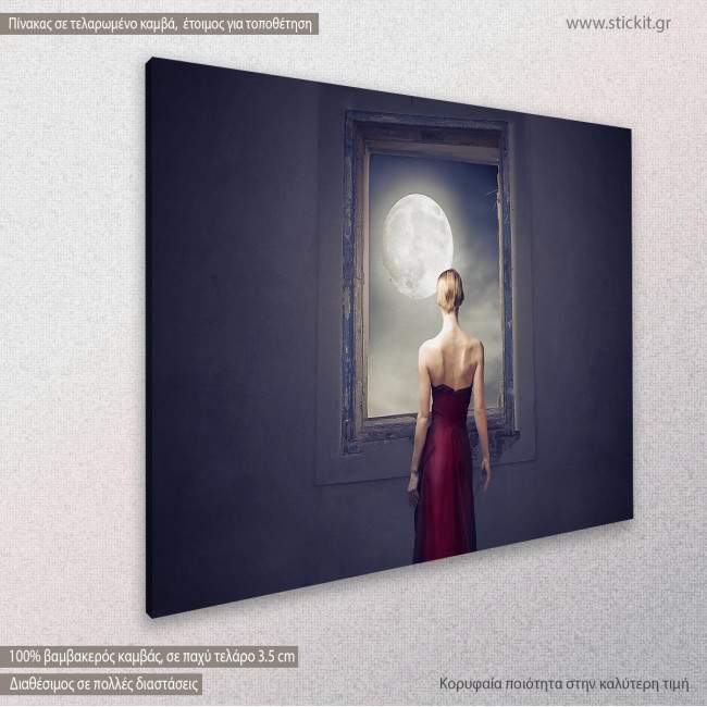 Canvas print Under the moonlight, side